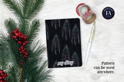 Vampire Fangs Pattern, Dark Gothic Teeth Digital Paper Product Image 4