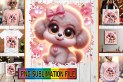 RADIANT PNG Sublimation Gifts, 3D Dog Product Image 1