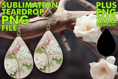 Summer Blossom Glitz Teardrop Earring Delight Product Image 1