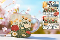 Vintage Blossom Bliss Mug Sublimation Art 11oz Product Image 1