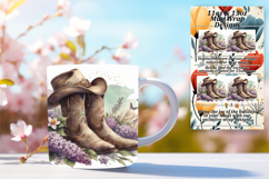 FASHIONABLE PNG for 15oz Mug Wrap , Western Product Image 1