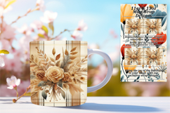 GORGEOUS PNG Mug Wrap Design 15oz , Autumn Flower Product Image 1