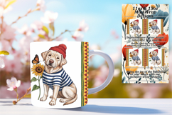 Sophisticated 15oz Png Mug Wrap , Cute Dog Product Image 1