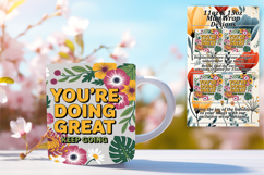 Stunning 15oz Png Mug Wrap Design , Flower Quote Product Image 1