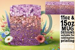 Blossom Leopard Glitter Mug Sublimation Product Image 1