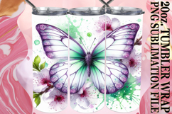 COZY VIBES 20oz TUMBLER WRAP, Butterfly Product Image 1