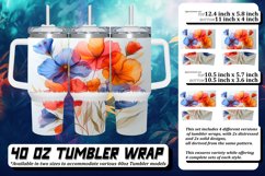 Whimsical Meadow Floral Tumbler Design Product Image 1