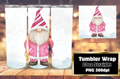 Watercolor Gnome Christmas Wrap 20oz Sublimation Product Image 1