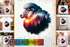 Stylish Tote Bag Gift Magic PNG, Animals Art Product Image 1