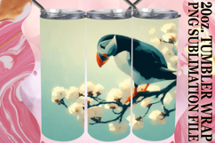 Cheerful evenings 20oz tumbler wrap, Birds Product Image 1
