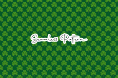 Lush Green Clover Seamless Texture - Leprechaun &amp; Clovers Product Image 1