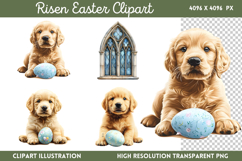 Risen Easter Clipart PNG Product Image 1
