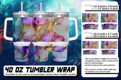 Whimsical Blooms: Watercolor Sublimation Pattern Product Image 1