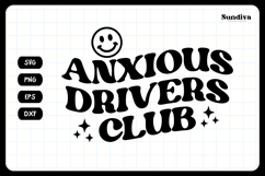 Funny Car Sticker Saying | Vehicle Decal - Anxious Drivers Product Image 3