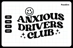 Funny Car Sticker Saying | Vehicle Decal - Anxious Drivers Product Image 3
