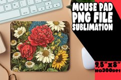 Timeless Vintage Blossom Pattern Mouse Pad Product Image 1