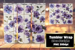 Whimsical Floral Feast 20oz Tumbler Wraps - Sublime Designs Product Image 1