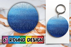 Sparkling Floral Paradise Sublimation : Keychain, Coaster Product Image 1