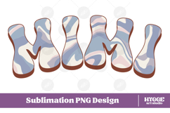 mimi Png Retro Retro Mother's Day Mom Sublimation Product Image 1