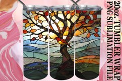 Vibrant Stained Glass Tumbler Sublimation Product Image 1