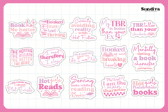 Printable Book Lover Sticker Bundle - 15 Designs Product Image 3