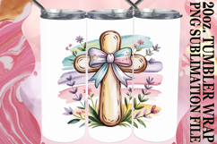 Joyful Spirits 20oz tumbler wrap, Cross and Bow Product Image 1
