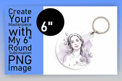 Artistic Circle PNG Coaster Design , Beauty Woman Product Image 1