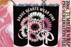 JOYFUL PRESENT 20oz TUMBLER WRAP, Breast Cancer Product Image 1