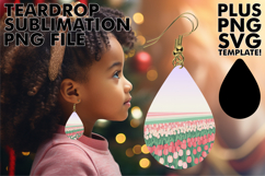Enchanted Teardrop Earrings PNG, Spring Product Image 1