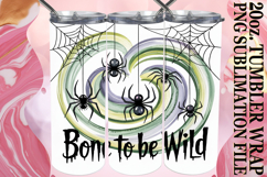 Joyful smiles 20oz tumbler wrap, Halloween Product Image 1