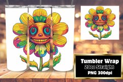 Vintage Charm: Retro Flower Sublimation Product Image 1