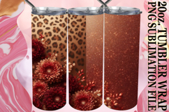 RADIANT LOVE 20oz TUMBLER WRAP, Leopard Prints Product Image 1