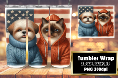 20oz Sublimation Gift Template , Dog and cat Product Image 1