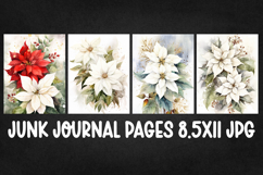 4 Christmas Digital Papers I Christmas Junk Journal Pages Product Image 1