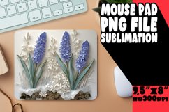 3D Flower Hole Sublimation for Mouse Pad PNG Product Image 1