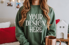 Christmas Gildan 18000 Irish Green Crewneck Sweatshirt Mocku Product Image 1