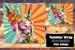 Vibrant Flower Pattern Sublimation Wraps Product Image 1