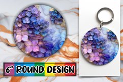 Sparkling 3D Petal PNG Sublimation Circles Product Image 1