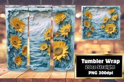 3D Flower Hole Design for 20oz Tumbler Sublimation Product Image 1