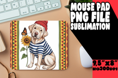 BLISSFUL desk pad Artistic PNG, Cute Dog Product Image 1