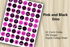 Digital Collage Sheet - Emo Product Image 1
