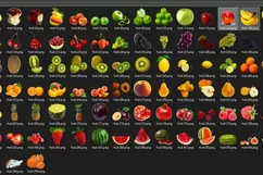 100 FRUITS TRANSPARENT PNG FILES, PHOTOSHOP OVERLAYS Product Image 3