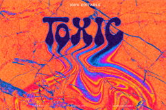 Retro Y2K Psychedelic Toxic Text Effect Product Image 1