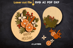 Christmas Signs Bundle SVG laser cut files for Glowforge Product Image 2