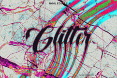 Glitter Sparkle Retro Trippy Text Effect Template Product Image 1