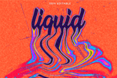 Liquid Dripping Psychedelic Text Effect Template Product Image 1