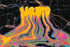 Warped Trippy Groovy Psychedelic Text Effect Product Image 1