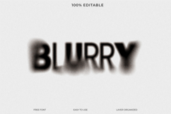 Blurry Smudge Distorted Text Effect Template Product Image 1