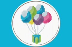 Balloons - PDF Cross Stitch Pattern Product Image 1