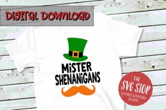 Mister Shenanigans SVG| Kids St Patricks Day Tshirt Product Image 1
